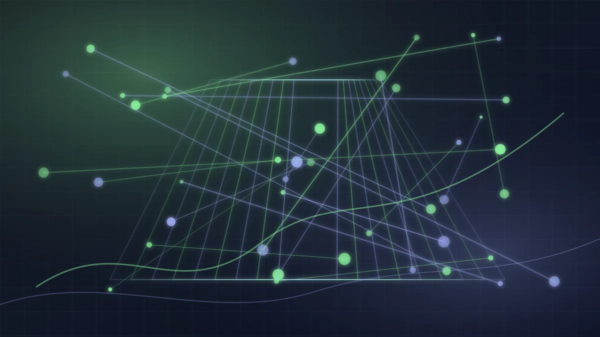 AI generated robot vision scene with depth grids object outlines and spatial reasoning trails